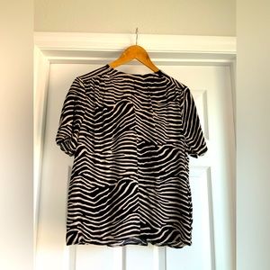 H&M Zebra Print Blouse